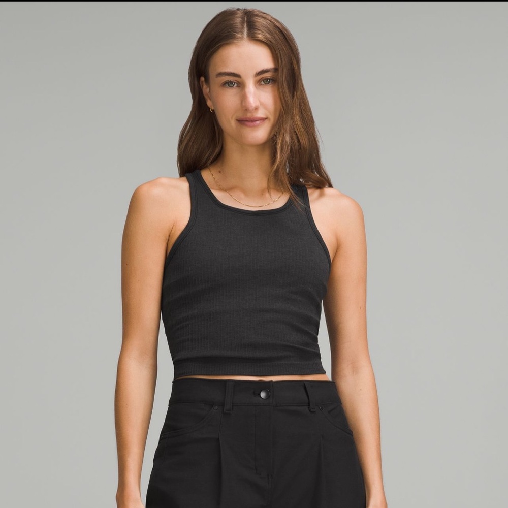 Ebb to street cropped racerback tank
